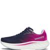 SAUCONY WOMENS POWER RUN LACE TRAINER - NAVY FUCHSIA
